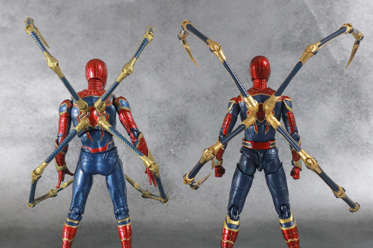 S.H.フィギュアーツ　アイアンスパイダー　FINAL BATTLE EDITION　レビュー　付属品　スパイダー・レッグ　ピンサー　MAFEX　比較