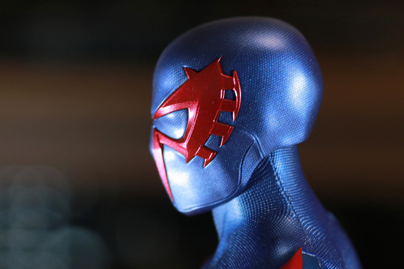 ホットトイズ　ビデオゲームマスターピース　スパイダーマン2099　レビュー　本体　頭部