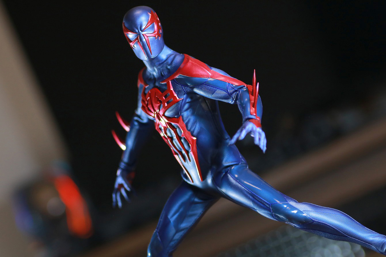 ホットトイズ　ビデオゲームマスターピース　スパイダーマン2099　レビュー　アクション