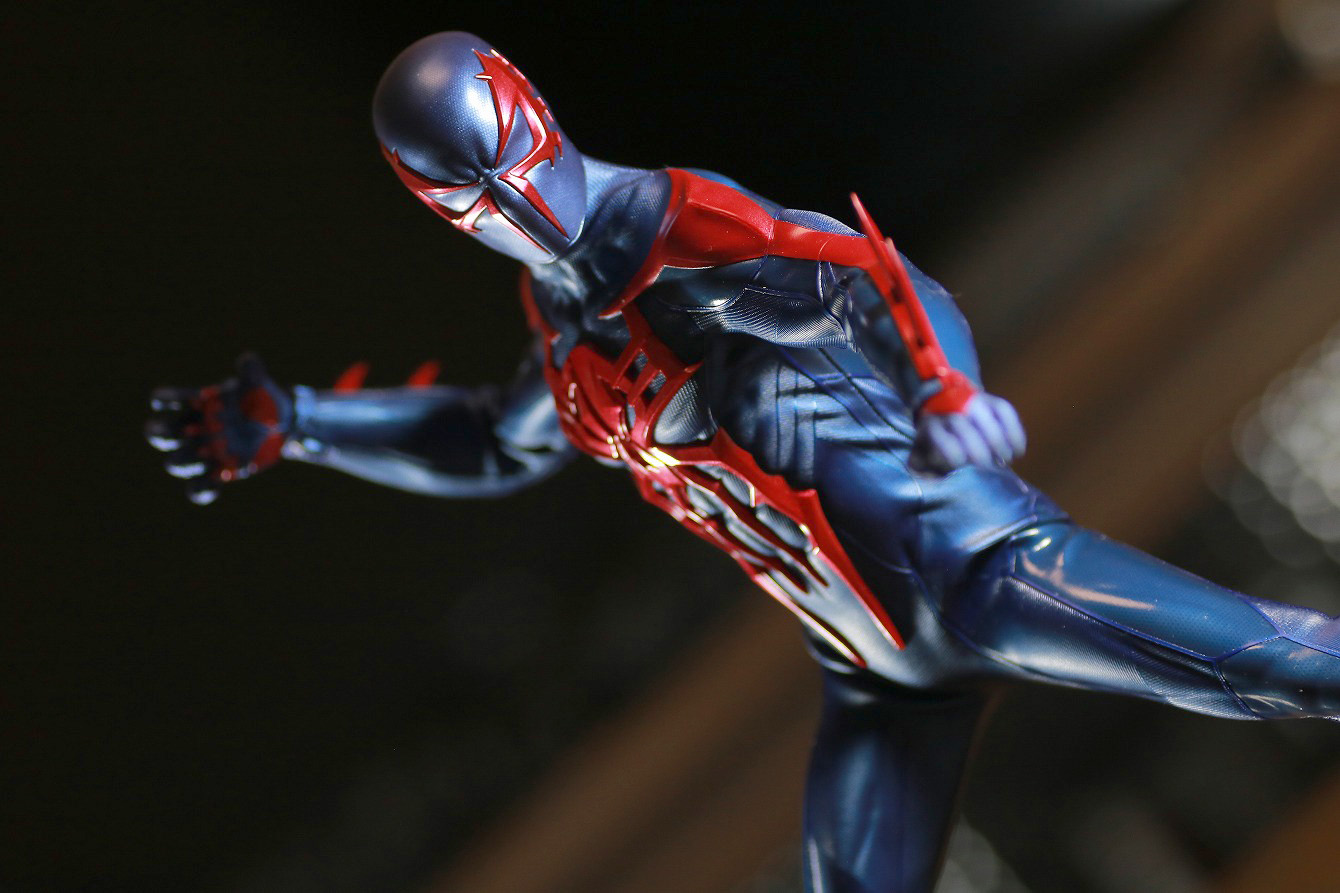 ホットトイズ　ビデオゲームマスターピース　スパイダーマン2099　レビュー　アクション