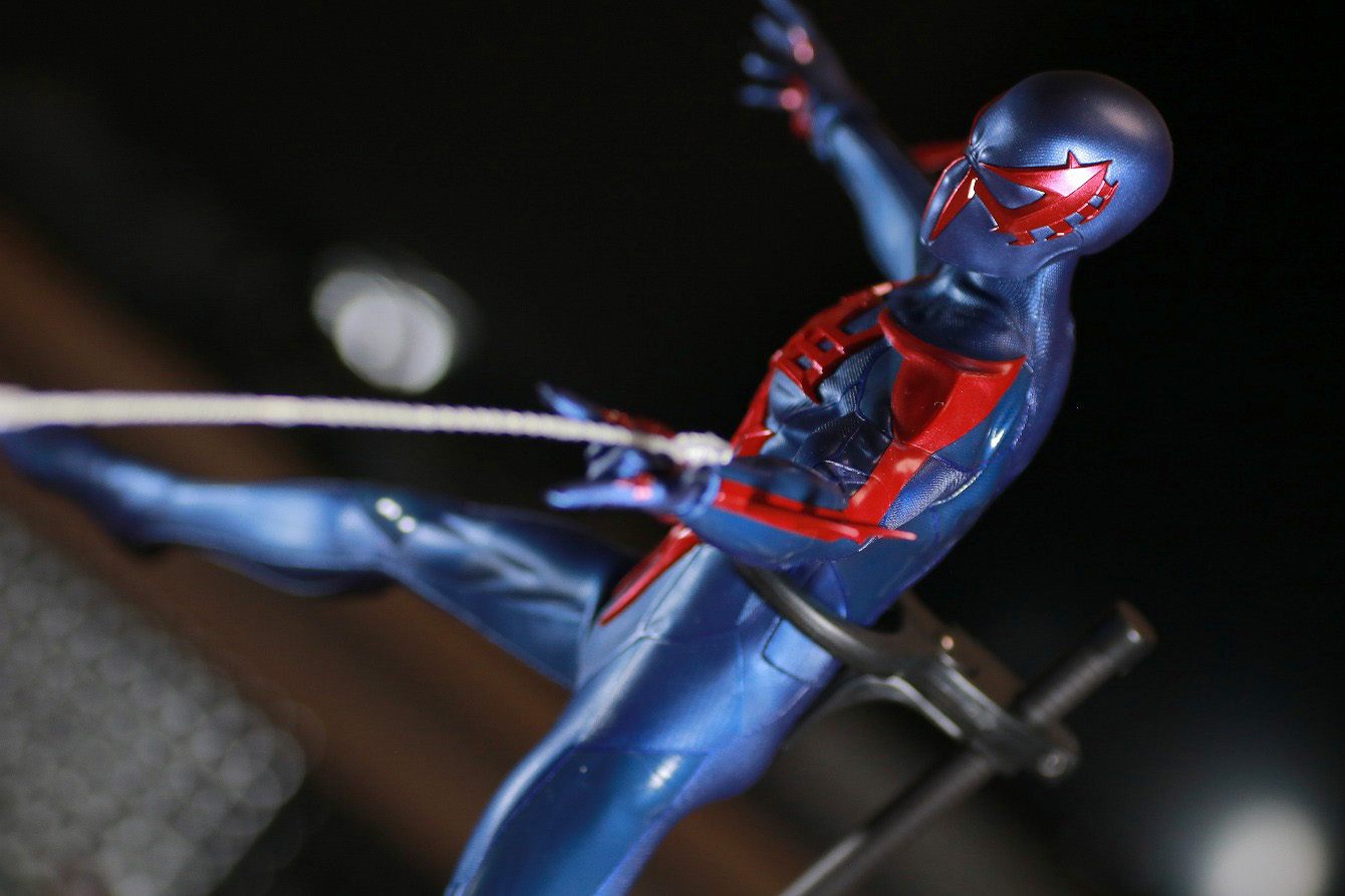 ホットトイズ　ビデオゲームマスターピース　スパイダーマン2099　レビュー　アクション