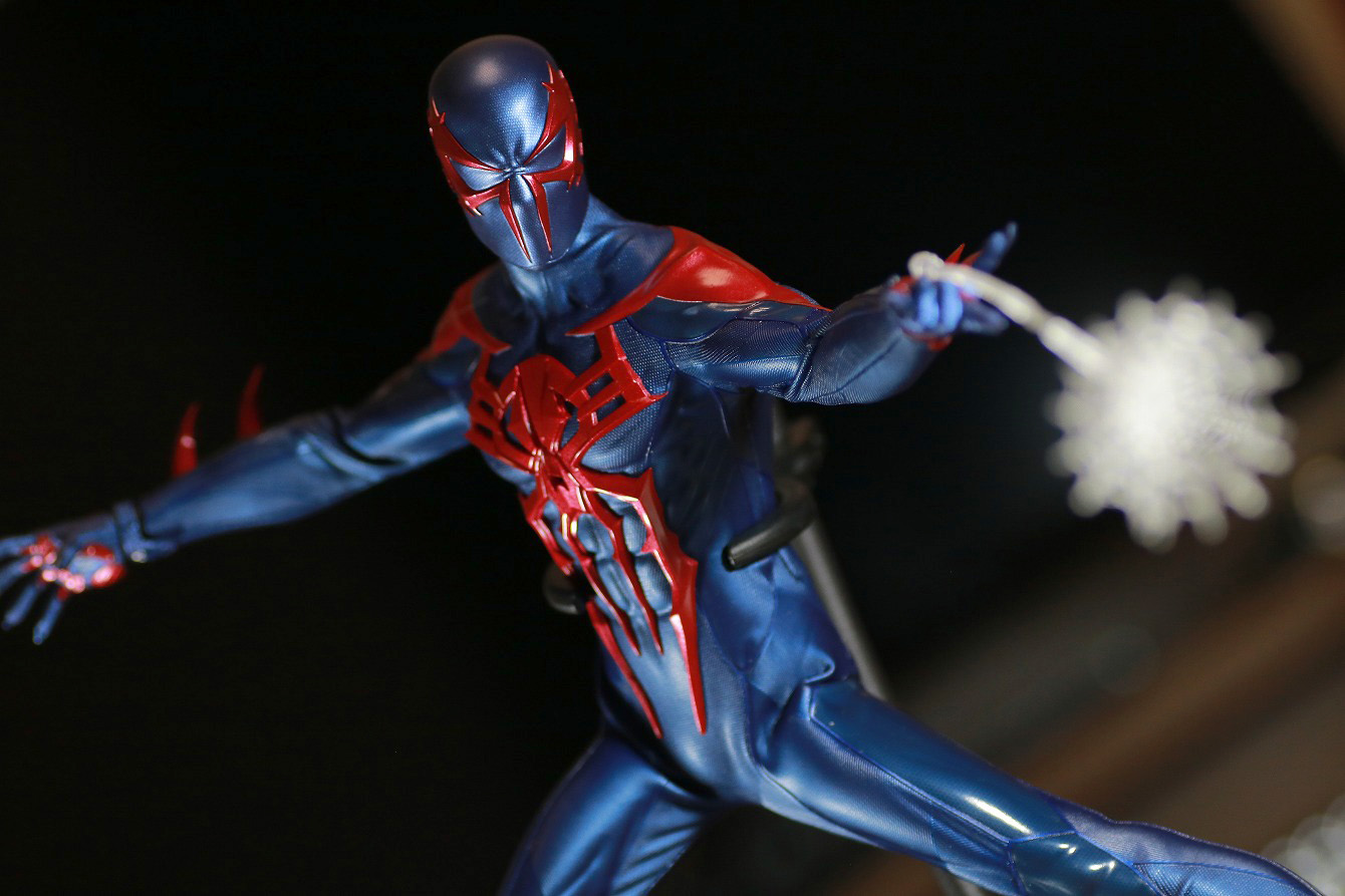 ホットトイズ　ビデオゲームマスターピース　スパイダーマン2099　レビュー　アクション