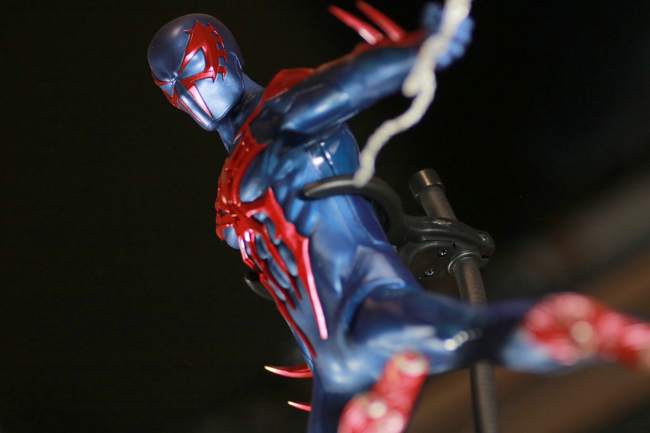 ホットトイズ　ビデオゲームマスターピース　スパイダーマン2099　レビュー　アクション