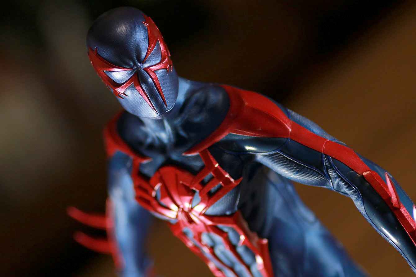 ホットトイズ　ビデオゲームマスターピース　スパイダーマン2099　レビュー　アクション