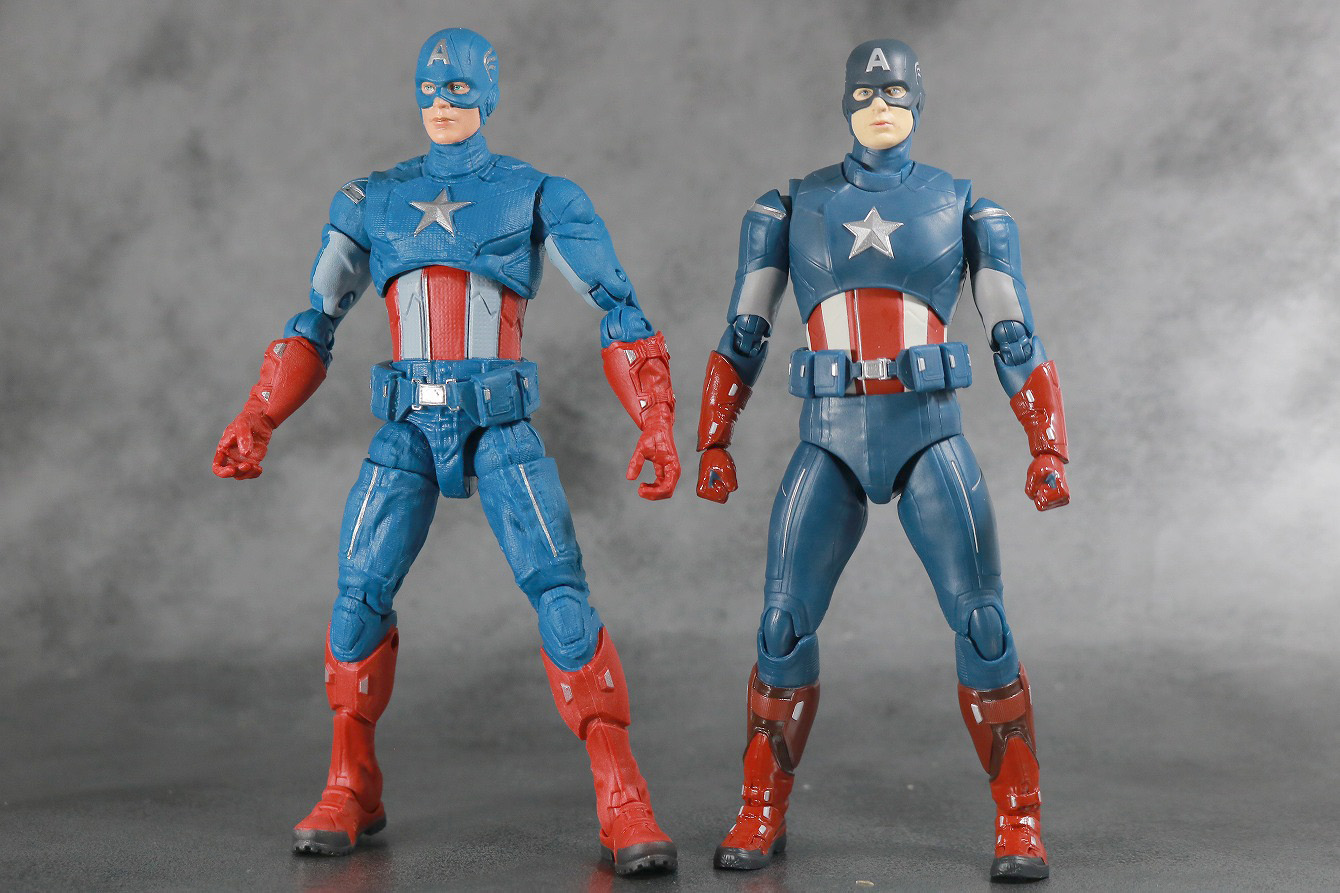 S.H.フィギュアーツ　キャプテンアメリカ　CAP VS CAP　レビュー　本体　マーベルレジェンド　比較