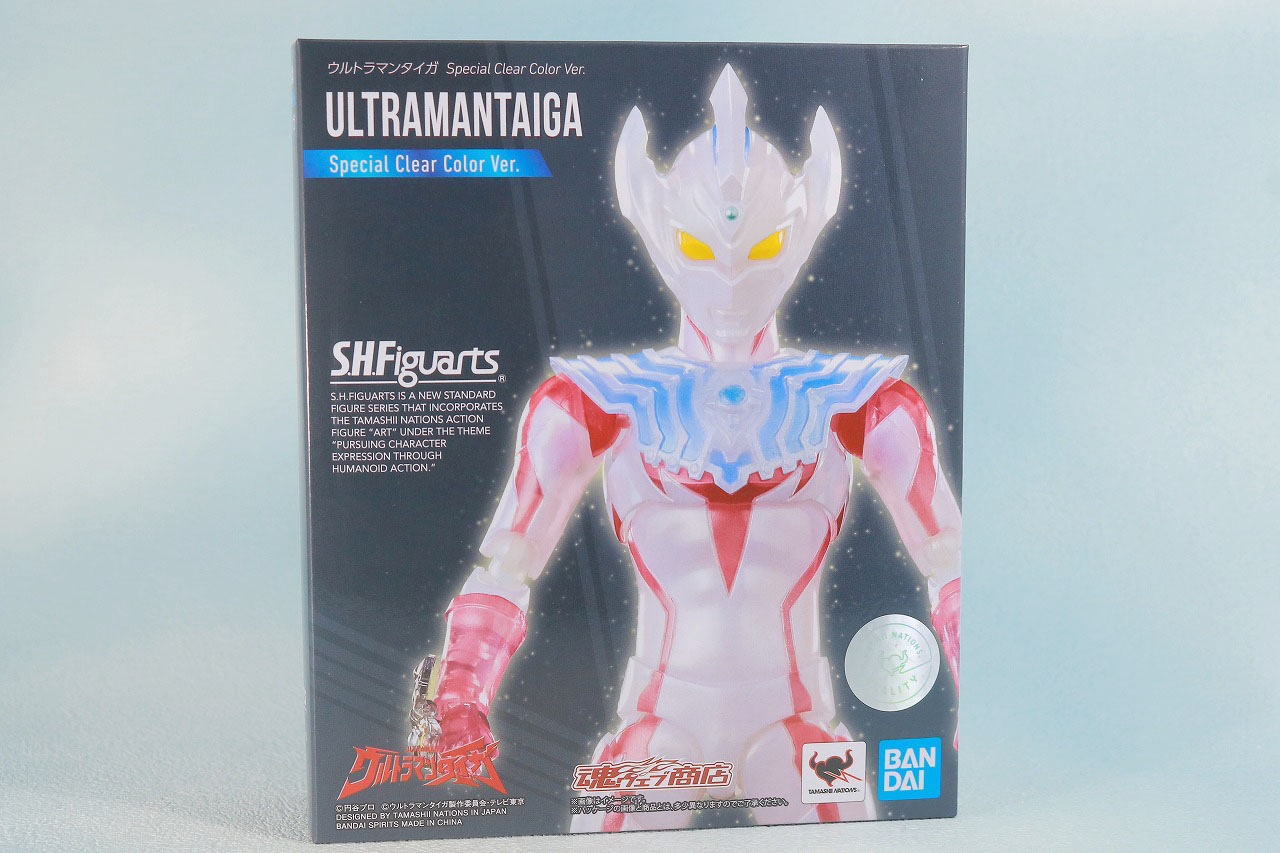 S.H.フィギュアーツ　ウルトラマンタイガ Special Clear Color Ver.　レビュー　パッケージ