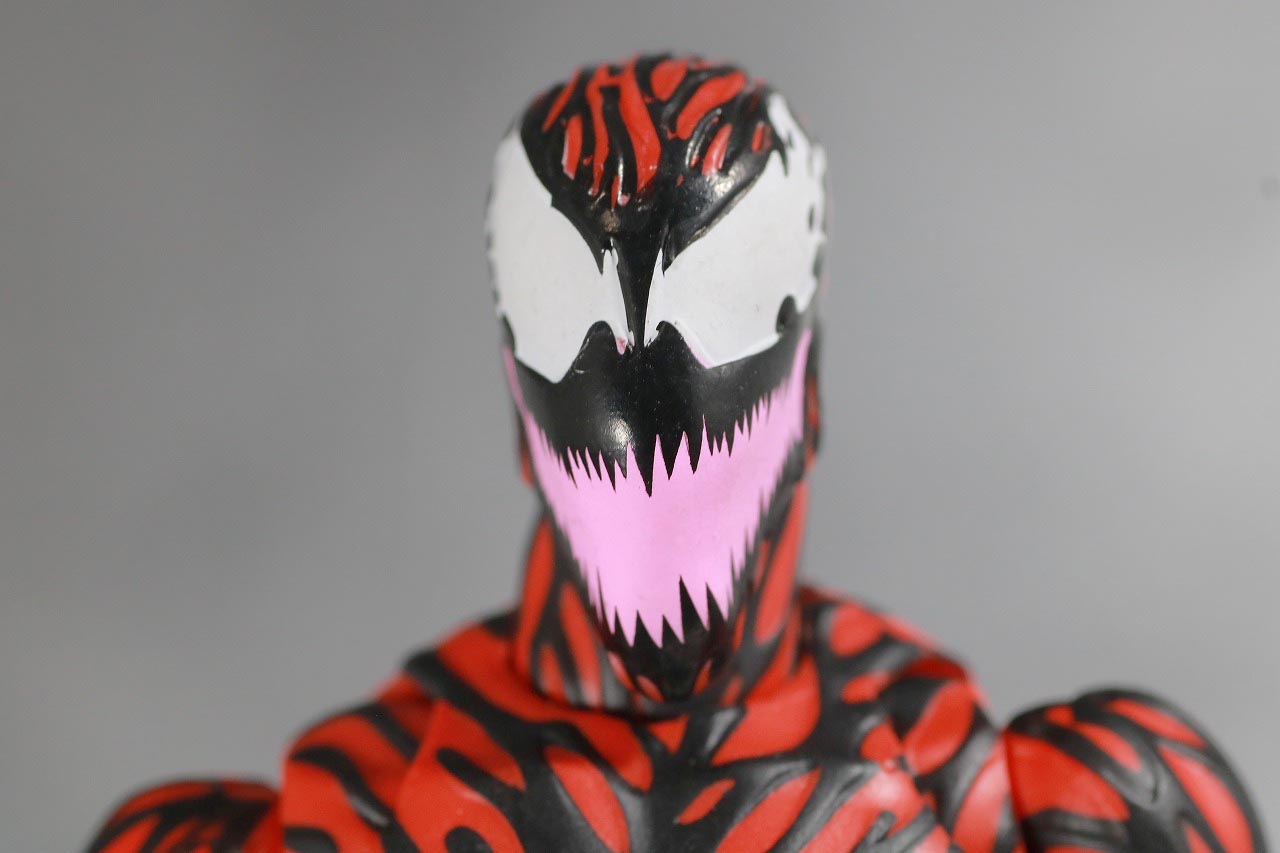 MAFEX　カーネイジ　COMIC Ver.　レビュー　付属品　差し替えヘッド　口　開き