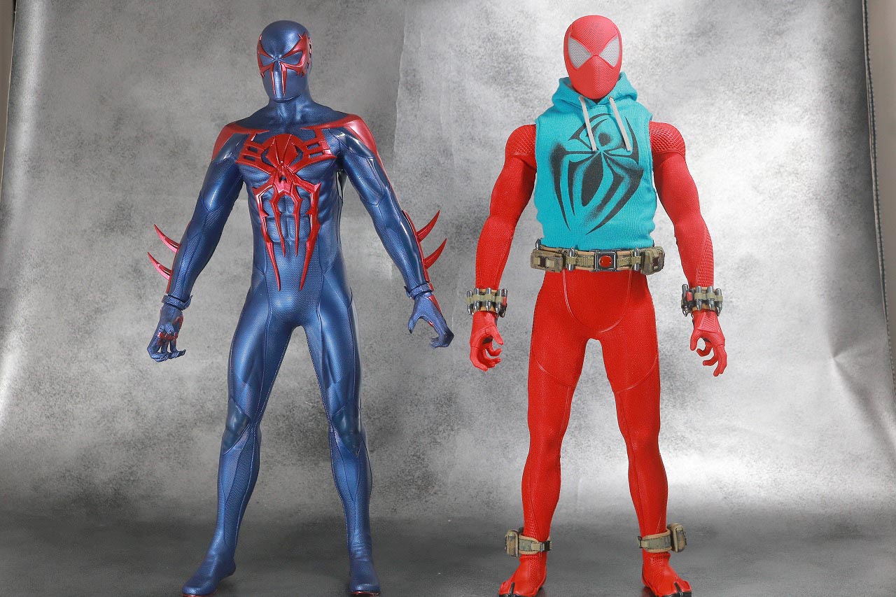 ホットトイズ　スカーレット・スパイダー　ビデオゲーム・マスターピース　レビュー　本体　スパイダーマン2099　比較