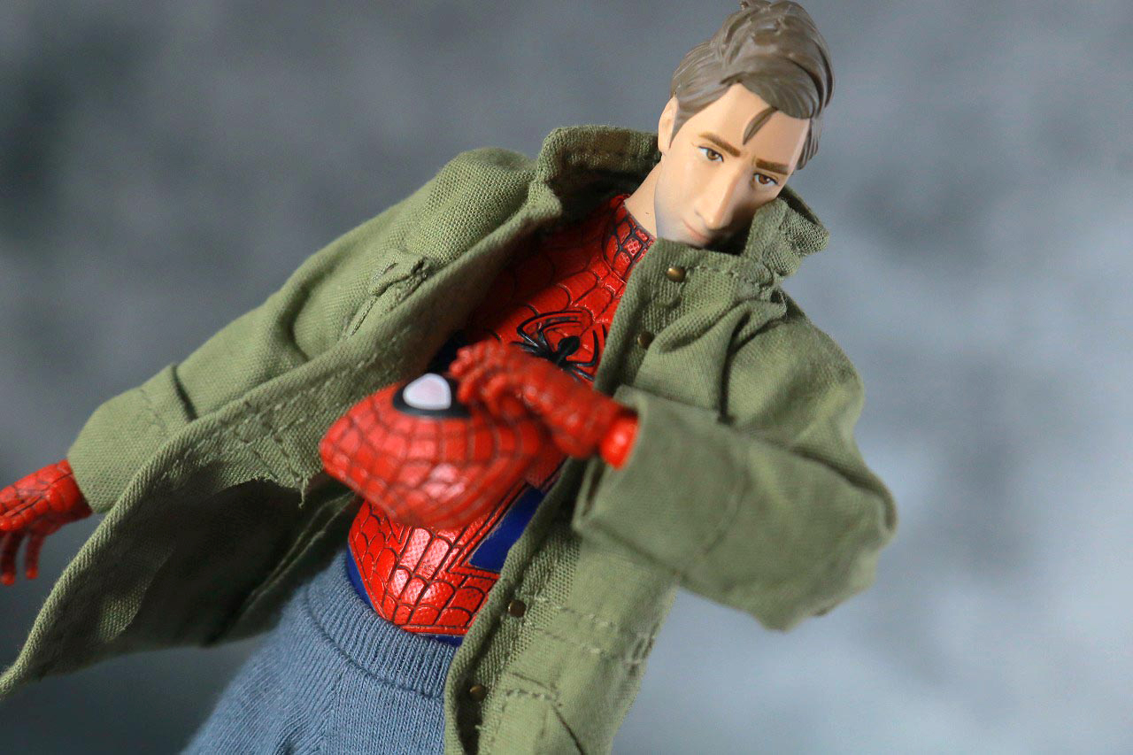 MAFEX　スパイダーマン　ピーター・B・パーカー　レビュー　アクション