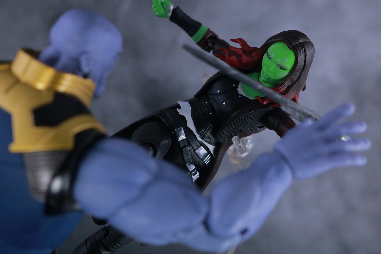 S.H.フィギュアーツ　ガモーラ　レビュー　アクション　サノス