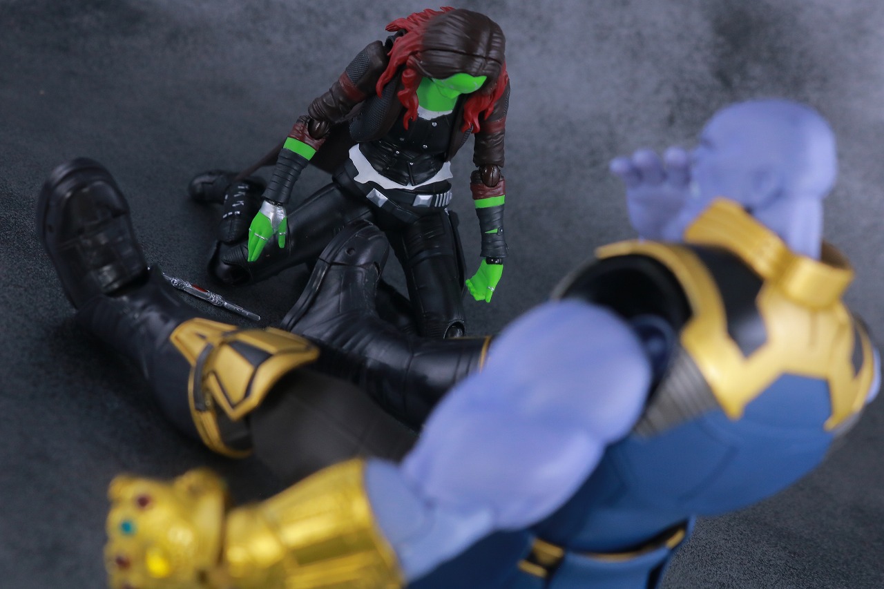 S.H.フィギュアーツ　ガモーラ　レビュー　アクション　サノス