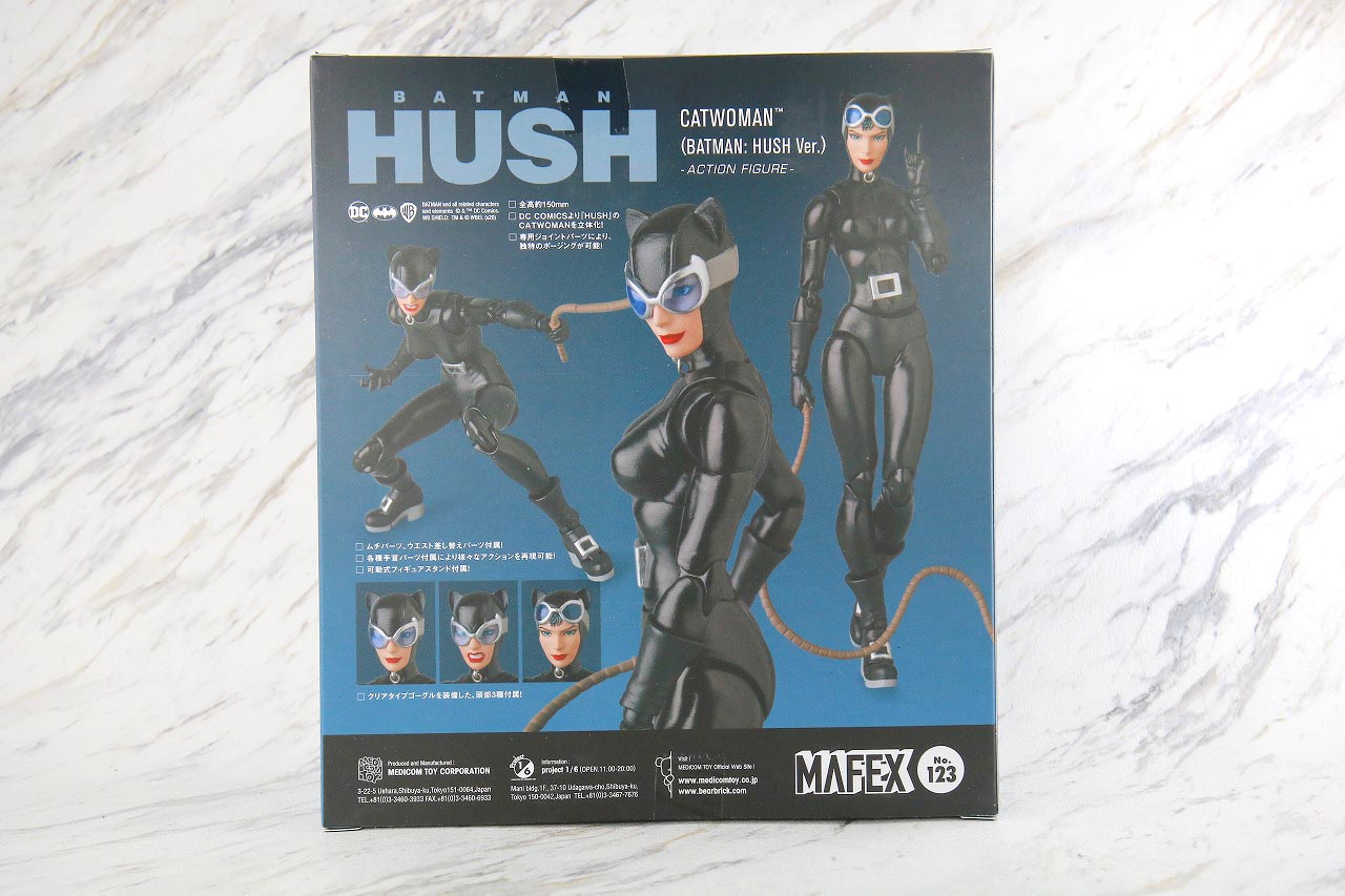 MAFEX　キャットウーマン　バットマン　HUSH　ハッシュ　レビュー　パッケージ