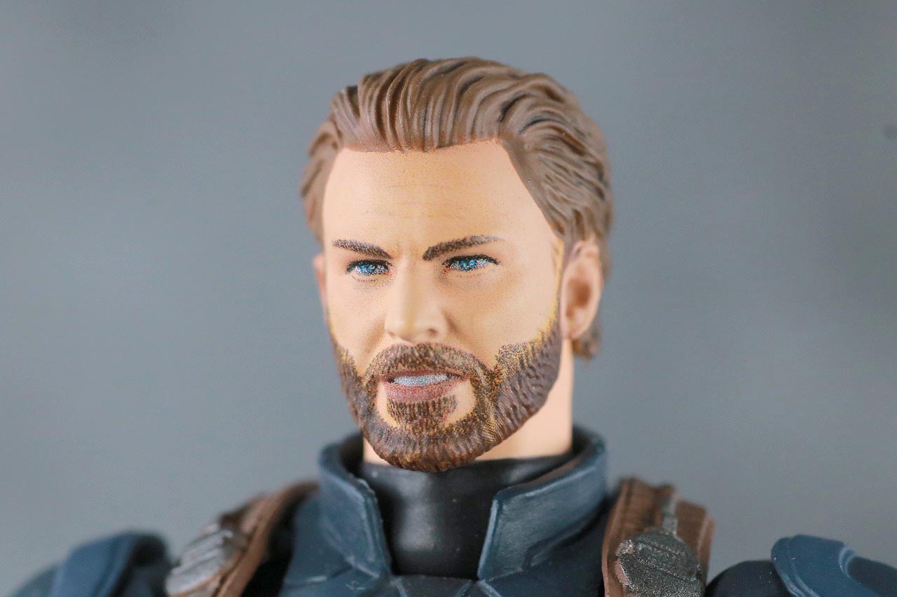 MAFEX　キャプテンアメリカ　アベンジャーズ　インフィニティウォー　レビュー　付属品　食いしばりヘッド