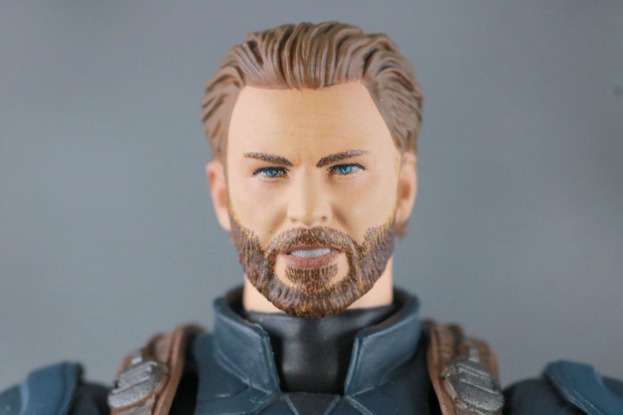 MAFEX　キャプテンアメリカ　アベンジャーズ　インフィニティウォー　レビュー　付属品　食いしばりヘッド