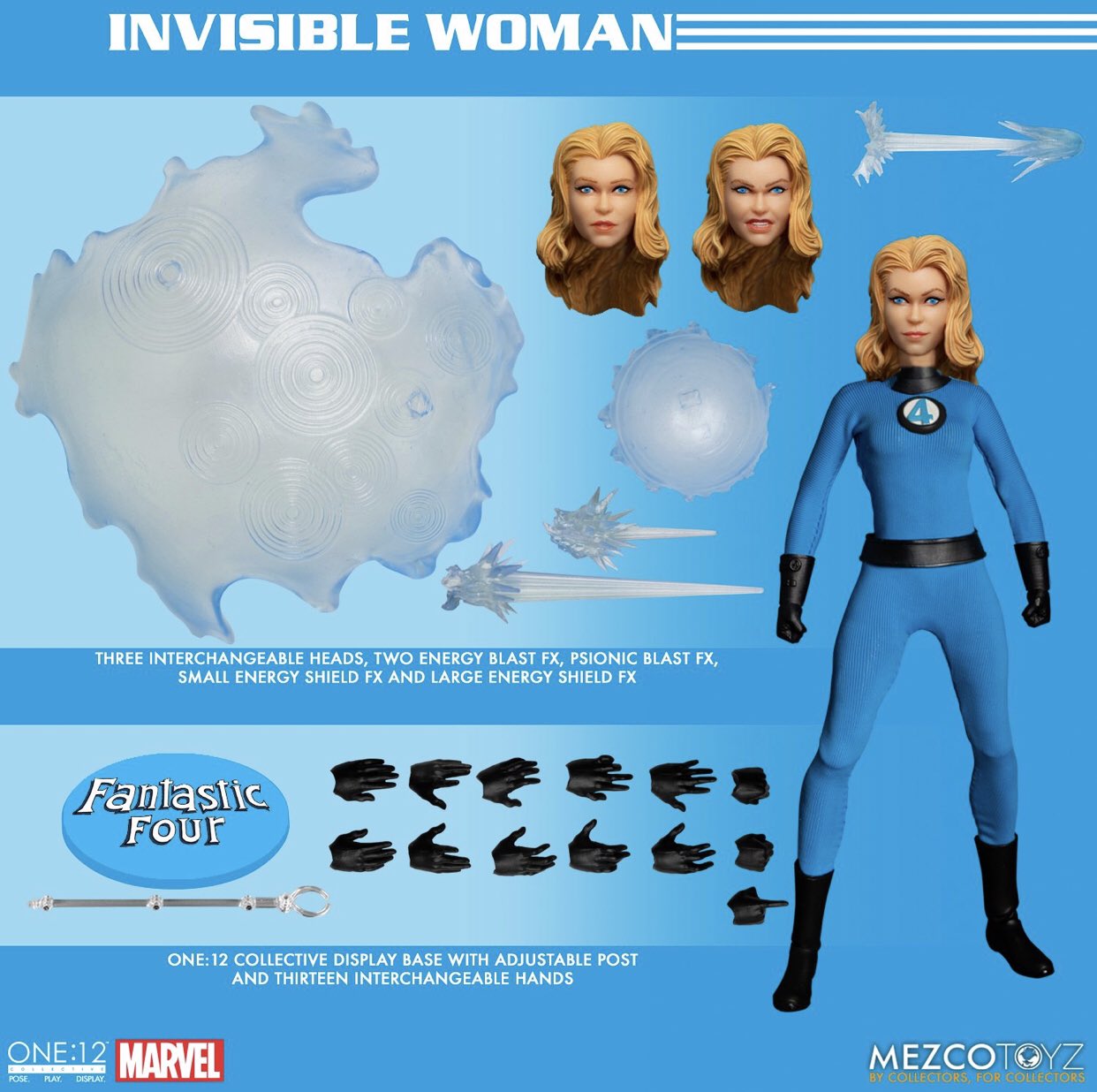 メズコ　ONE 12 ファンタスティック・フォー　インヴィジブルウーマン