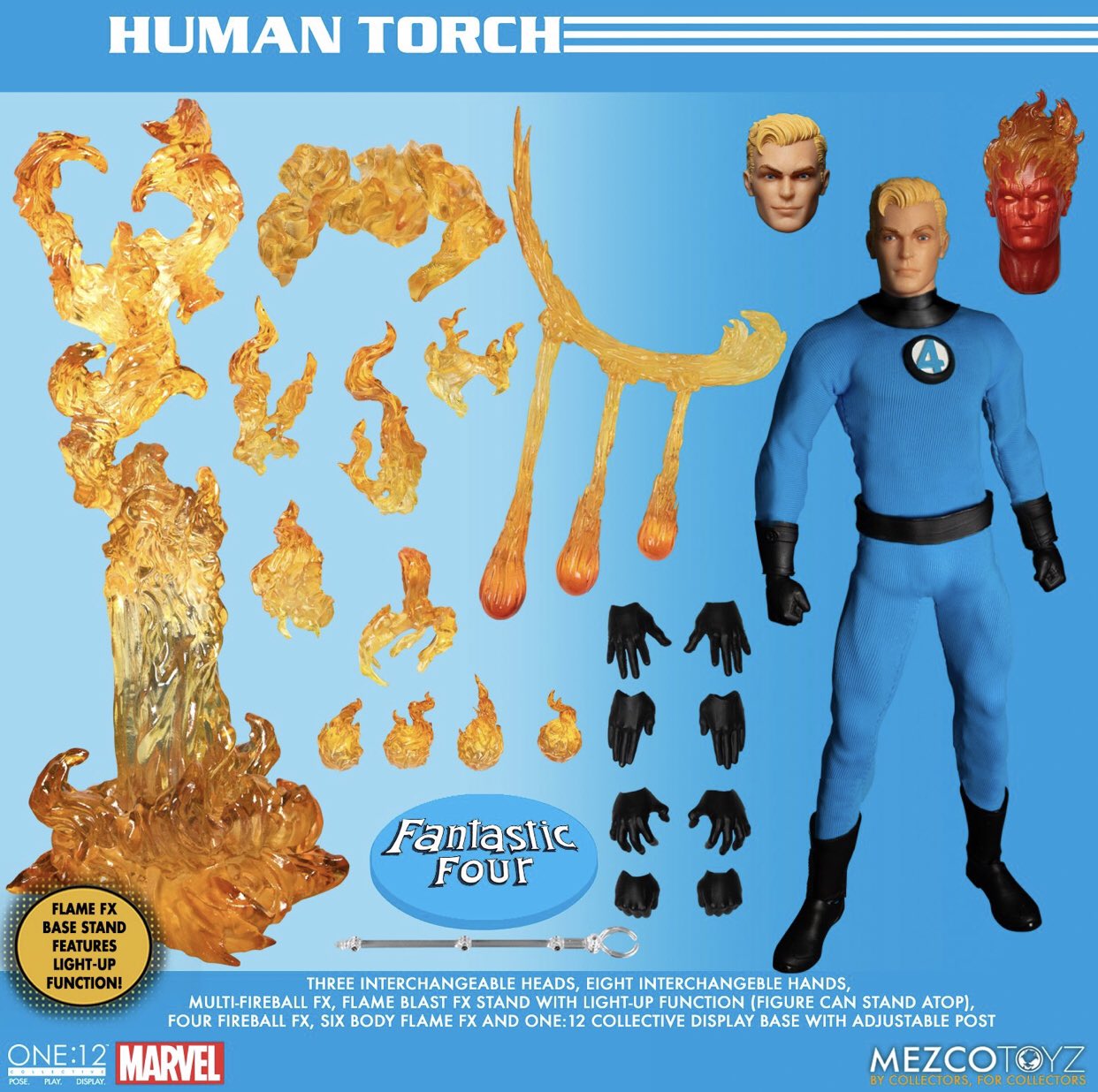 メズコ　ONE 12 ファンタスティック・フォー　ヒューマントーチ