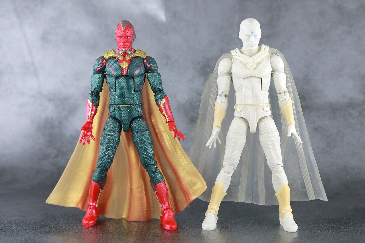 マーベルレジェンド　ザ・ヴィジョン　ホワイトヴィジョン　レビュー　本体　比較