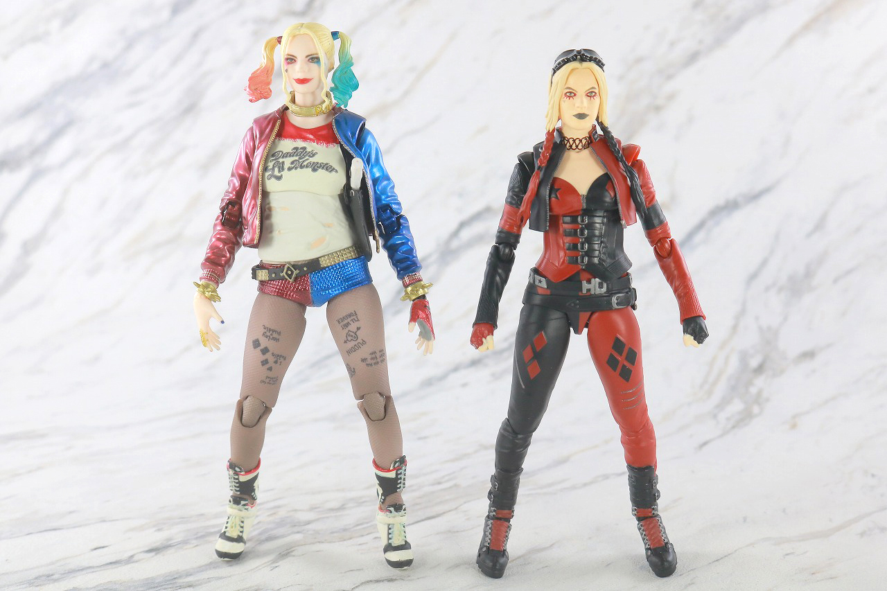 S.H.フィギュアーツ　ハーレイ・クイン　ザ・スーサイド・スクワッド　レビュー　本体　MAFEX　比較