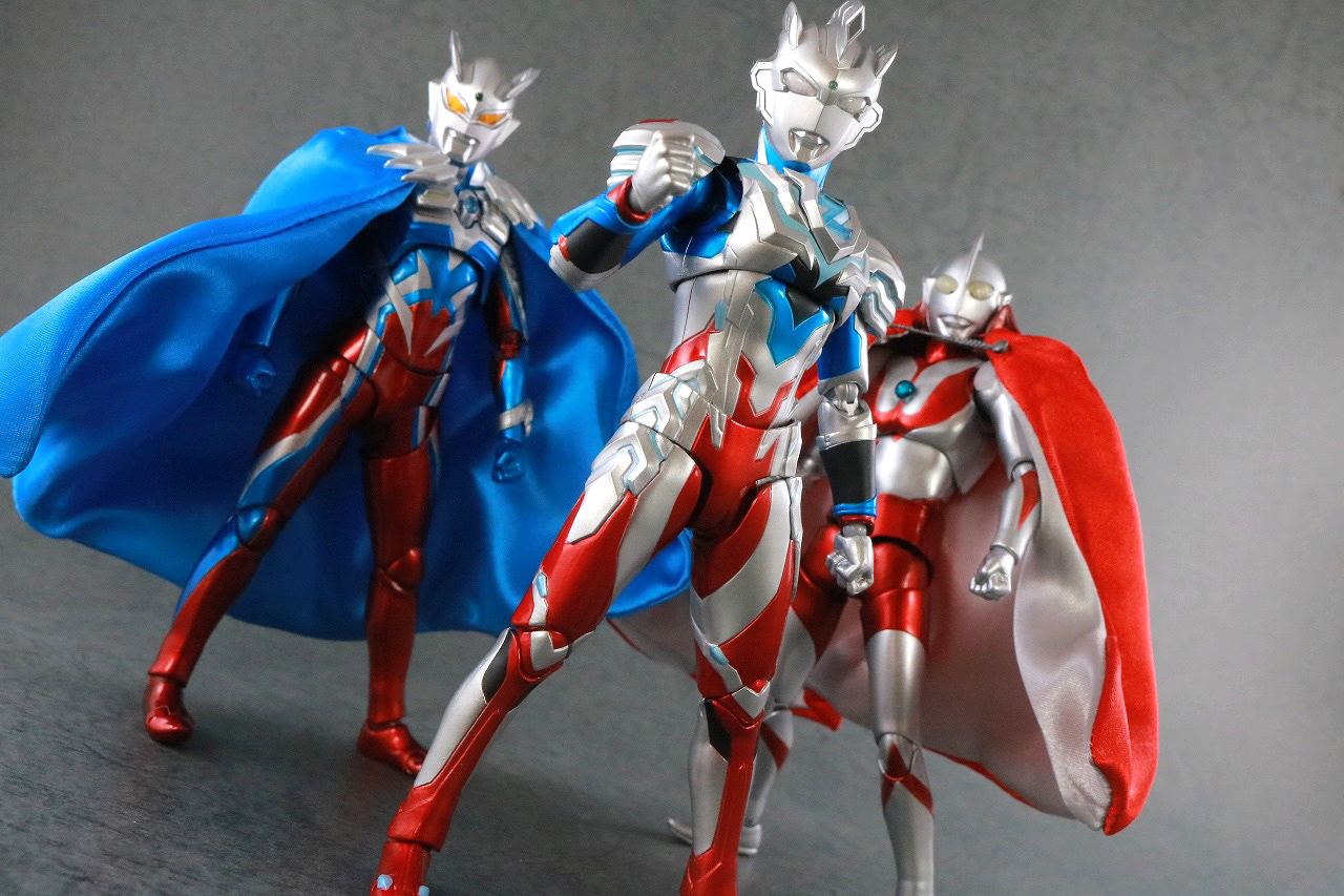 S.H.フィギュアーツ　ウルトラマン 55th Anniversary Ver.　レビュー　アクション　ウルトラマンゼット アルファエッジ Special Color Ver.　ウルトラマンゼロ 10th Anniversary Ver.