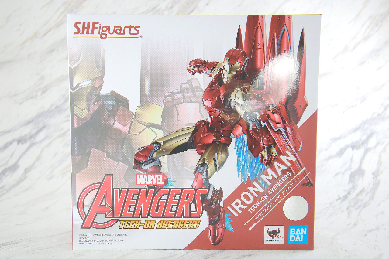S.H.フィギュアーツ　アイアンマン（テック・オン・アベンジャーズ）　レビュー　パッケージ