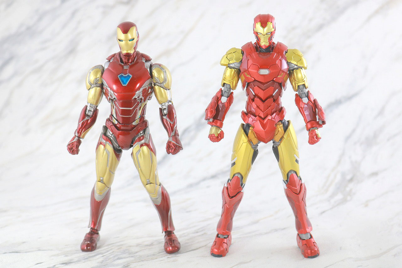 S.H.フィギュアーツ　アイアンマン（テック・オン・アベンジャーズ）　レビュー　本体　マーク85　比較