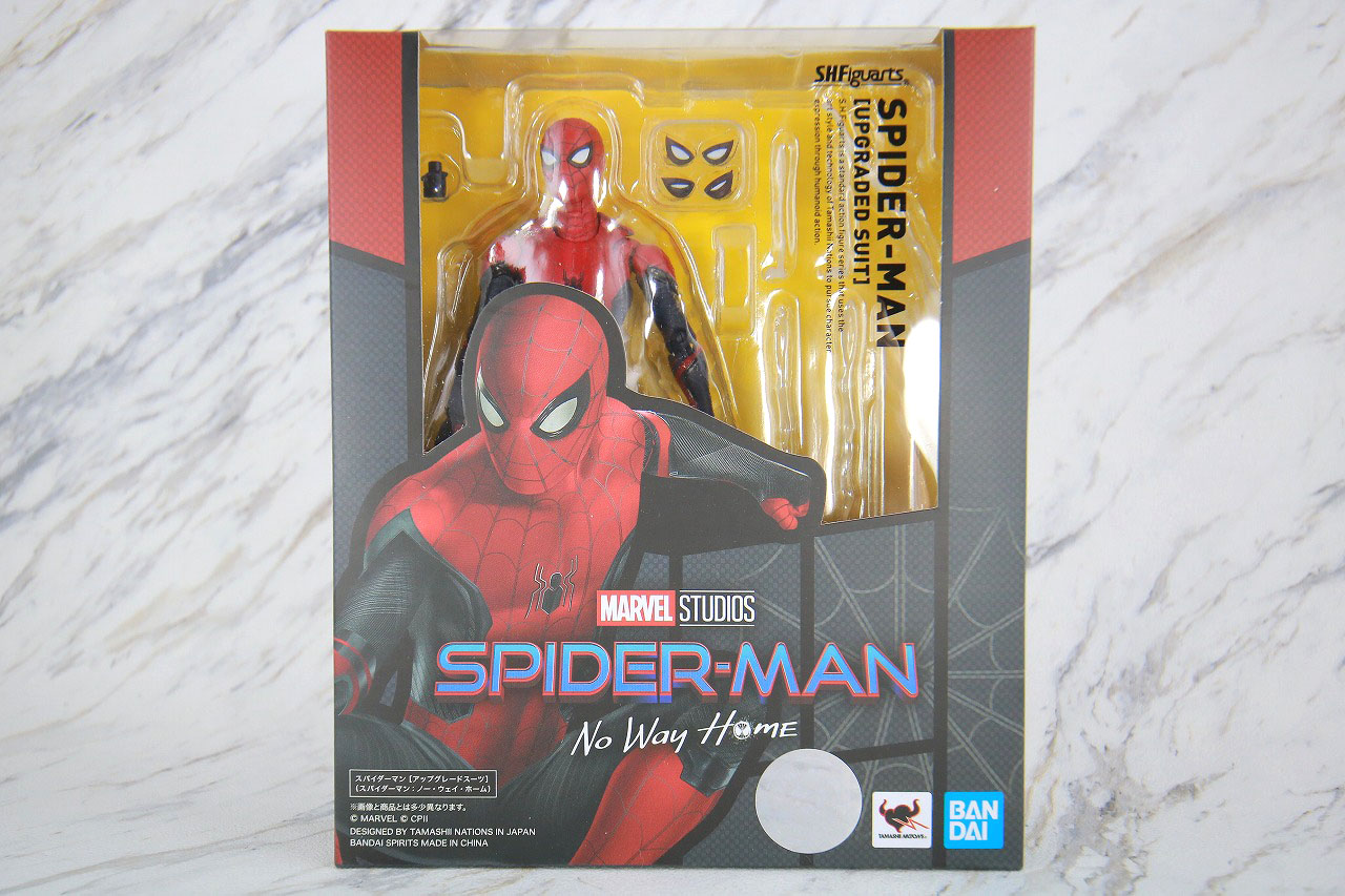 S.H.フィギュアーツ　スパイダーマン アップグレードスーツ（ノー・ウェイ・ホーム）　パッケージ