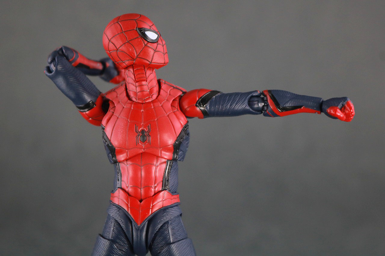 S.H.フィギュアーツ　スパイダーマン アップグレードスーツ（ノー・ウェイ・ホーム）　可動範囲