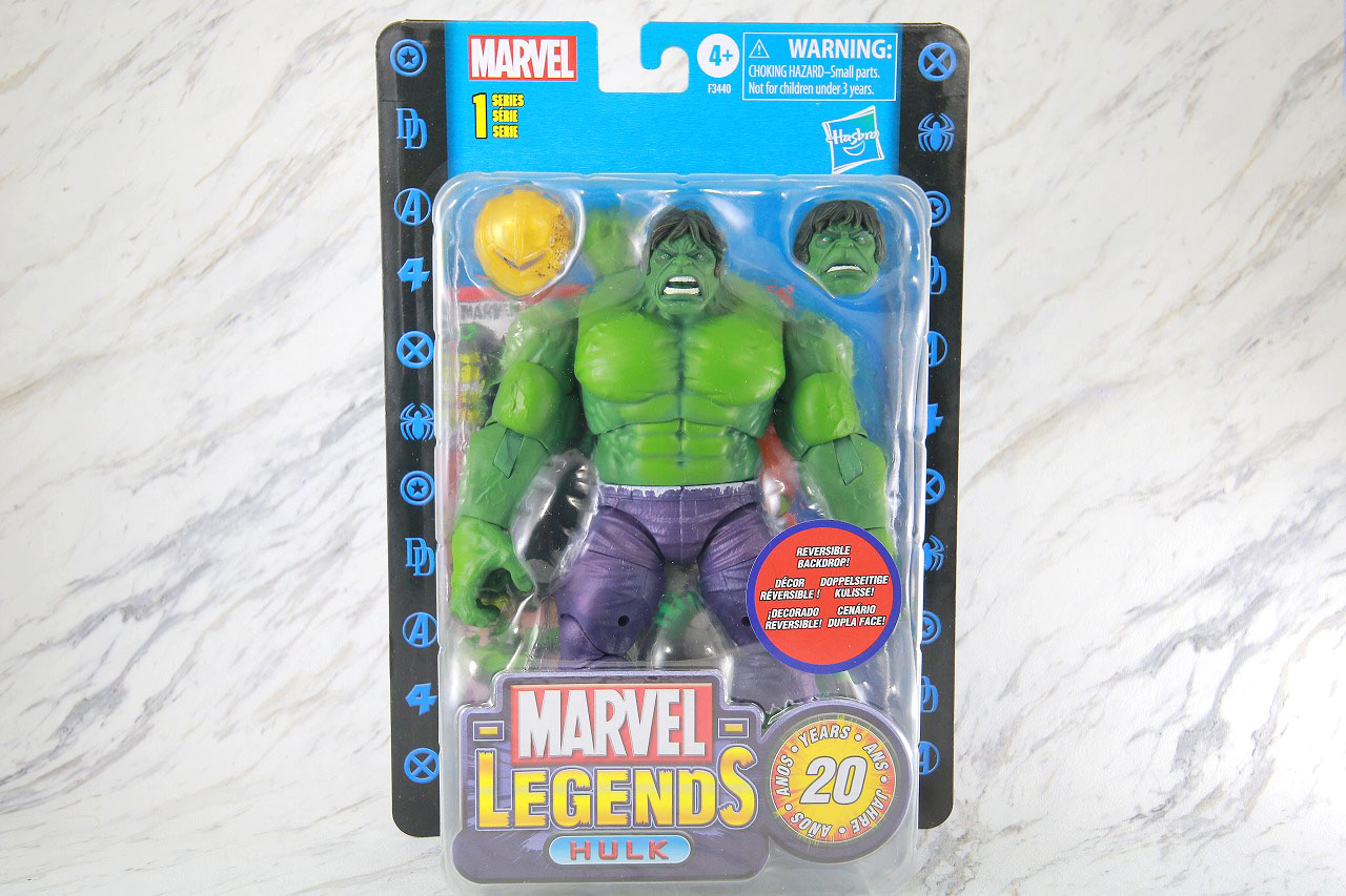 マーベルレジェンド　ハルク　20周年版　ブリスターパッケージ　レビュー　パッケージ