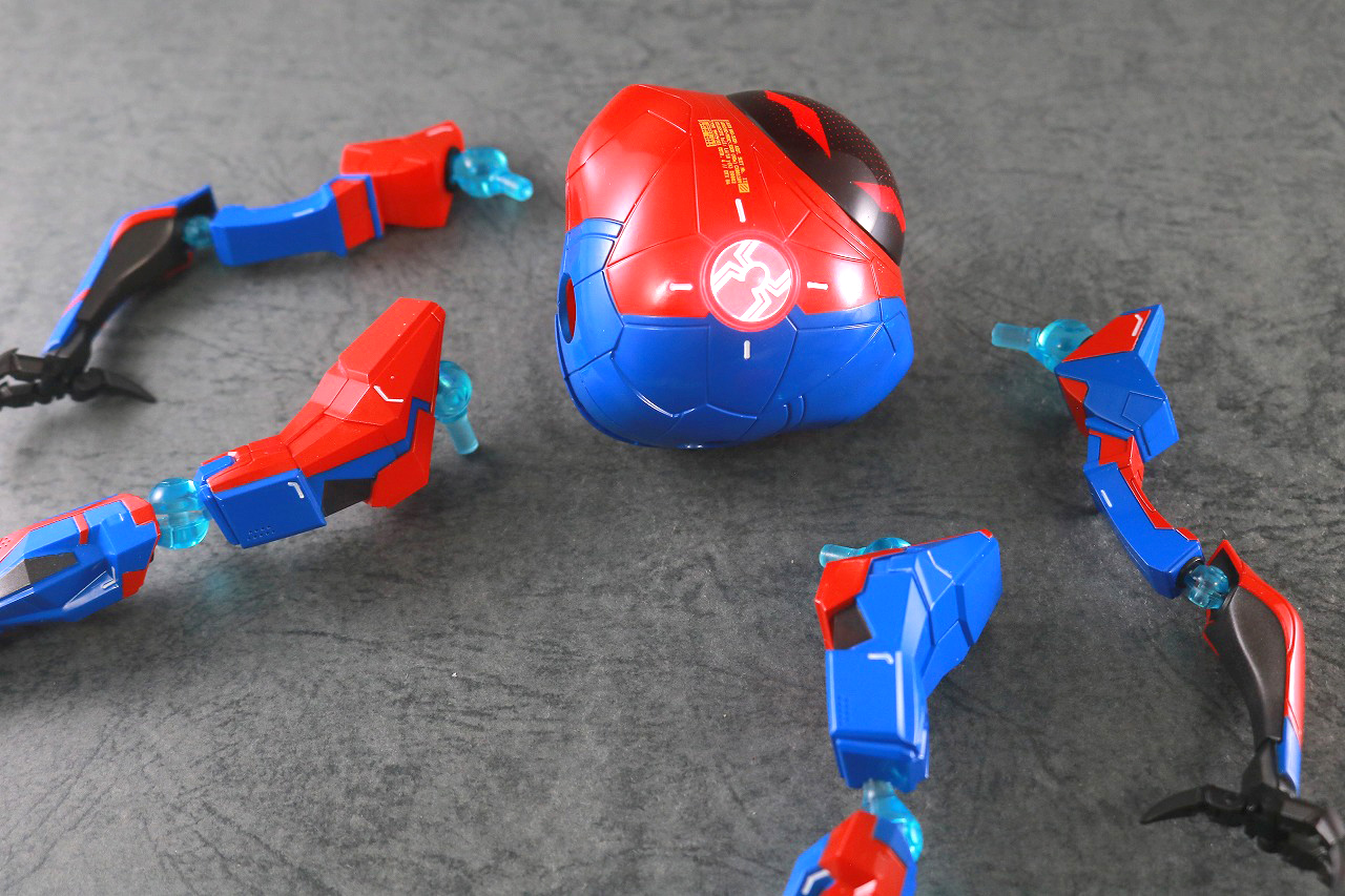 千値練　SVアクション　SP//dr　スパイダーマン　スパイダーバース　レビュー　変形ギミック