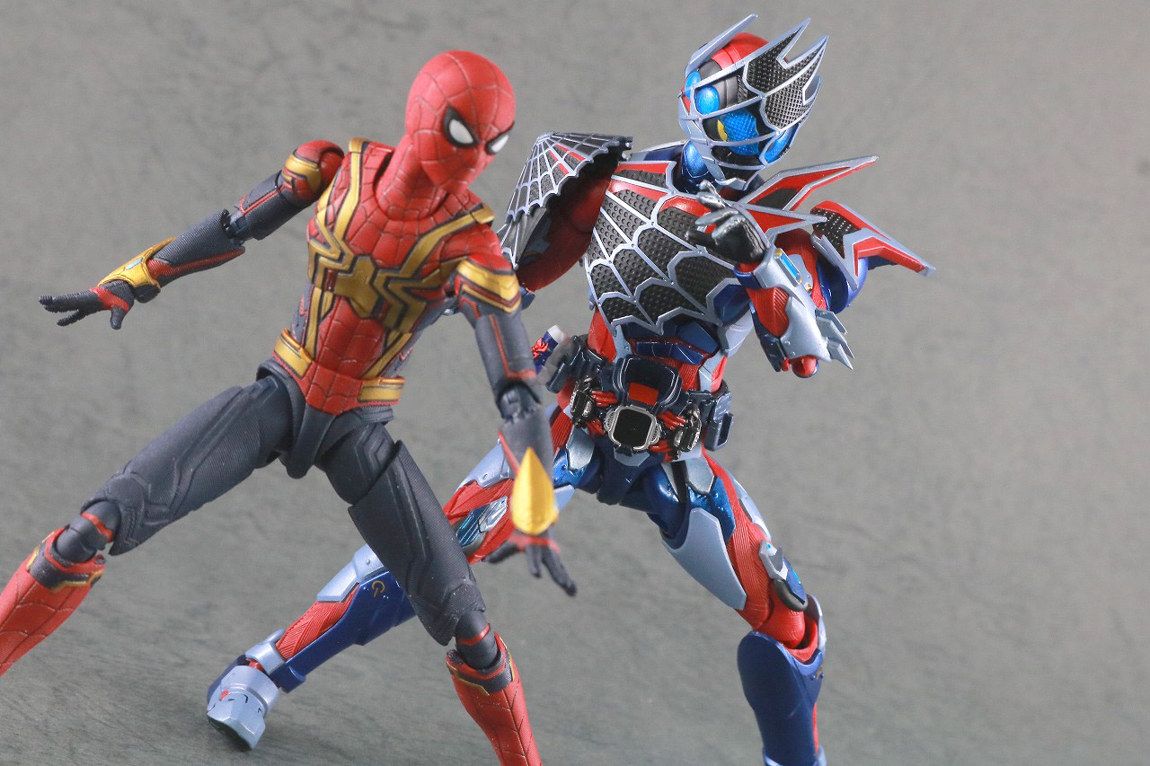 S.H.フィギュアーツ　仮面ライダーデモンズ　スパイダーゲノム　レビュー　アクション　スパイダーマン　インテグレーテッドスーツ
