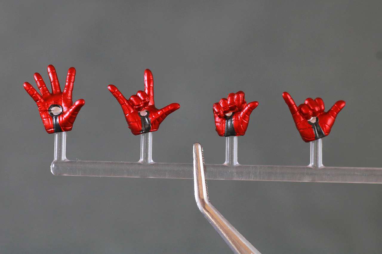 S.H.フィギュアーツ　アイアン・スパイダー（『スパイダーマン：ノー・ウェイ・ホーム』）　レビュー　付属品　手首