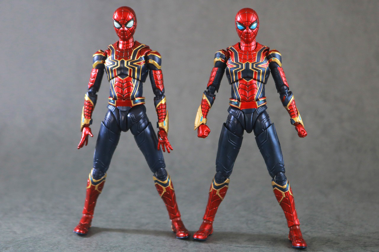 S.H.フィギュアーツ　アイアン・スパイダー（『スパイダーマン：ノー・ウェイ・ホーム』）　レビュー　本体　エンドゲーム　ファイナル・バトル・エディション　比較
