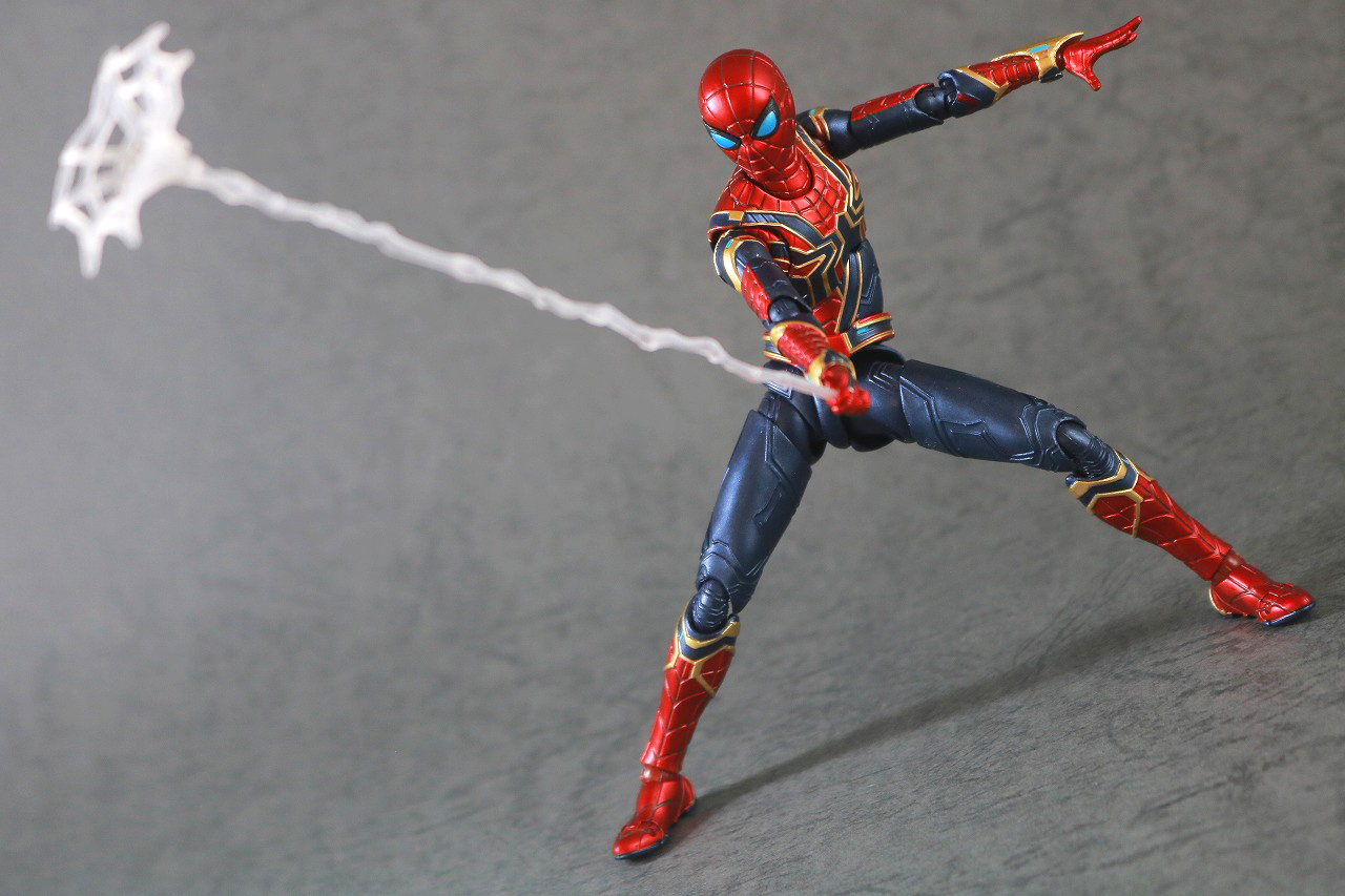 S.H.フィギュアーツ　アイアン・スパイダー（『スパイダーマン：ノー・ウェイ・ホーム』）　レビュー　アクション