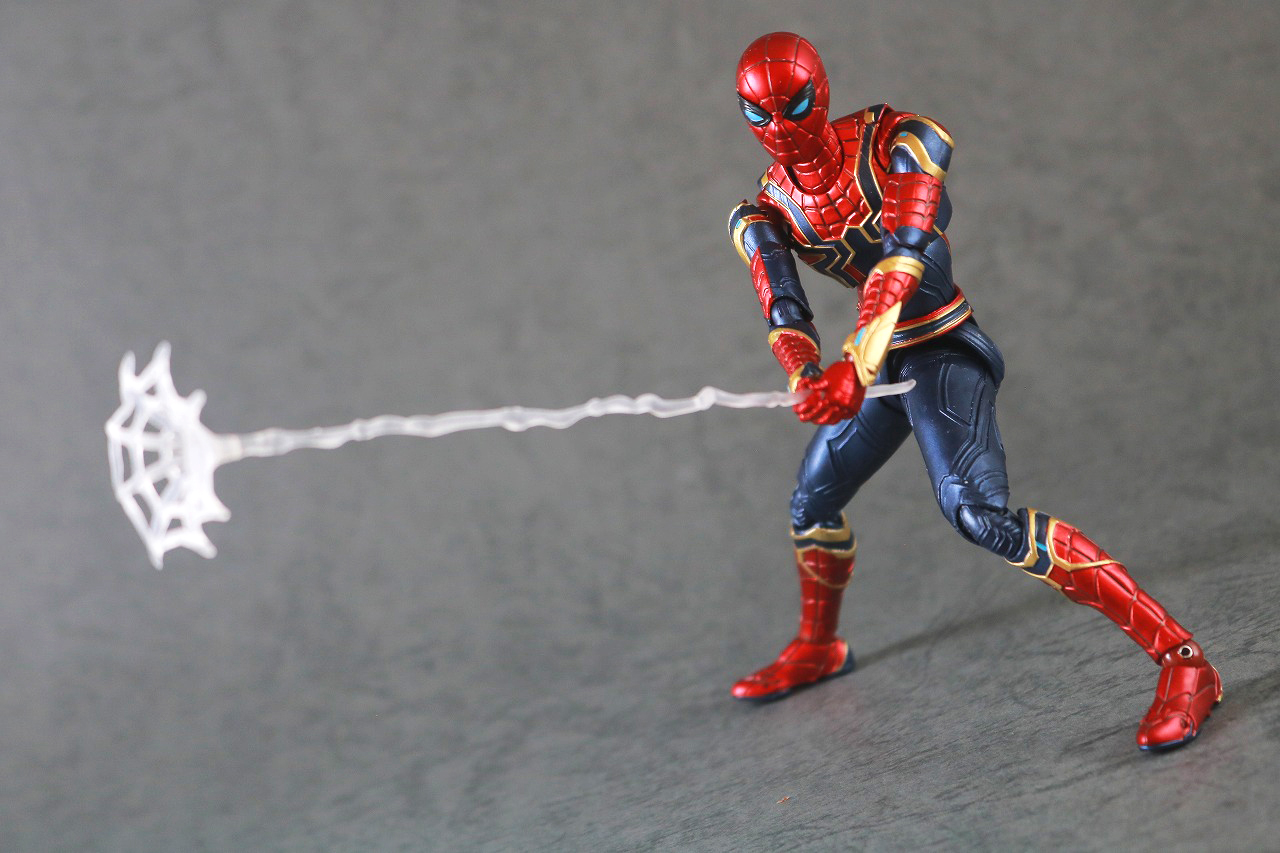 S.H.フィギュアーツ　アイアン・スパイダー（『スパイダーマン：ノー・ウェイ・ホーム』）　レビュー　アクション