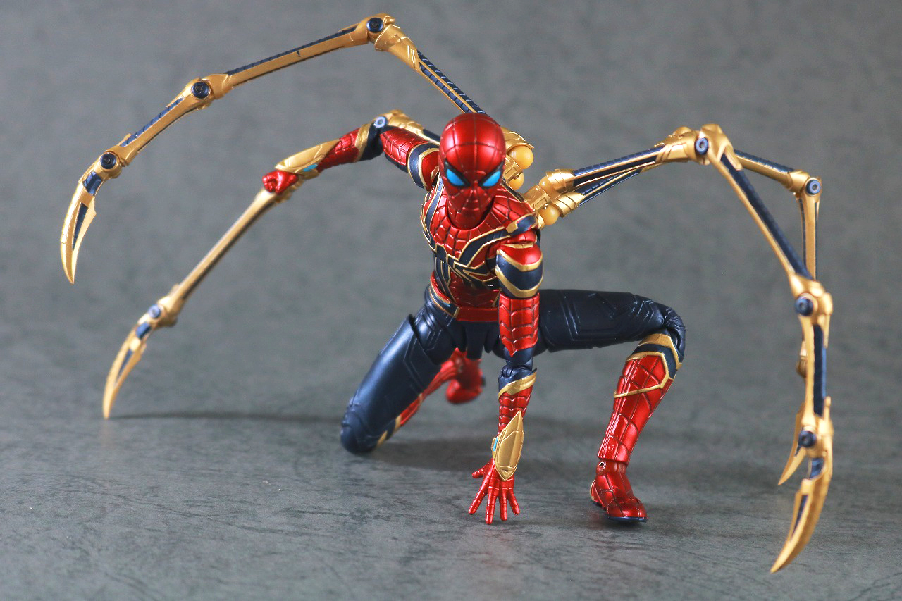 S.H.フィギュアーツ　アイアン・スパイダー（『スパイダーマン：ノー・ウェイ・ホーム』）　レビュー　アクション