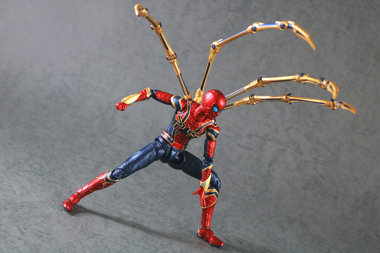 S.H.フィギュアーツ　アイアン・スパイダー（『スパイダーマン：ノー・ウェイ・ホーム』）　レビュー　アクション