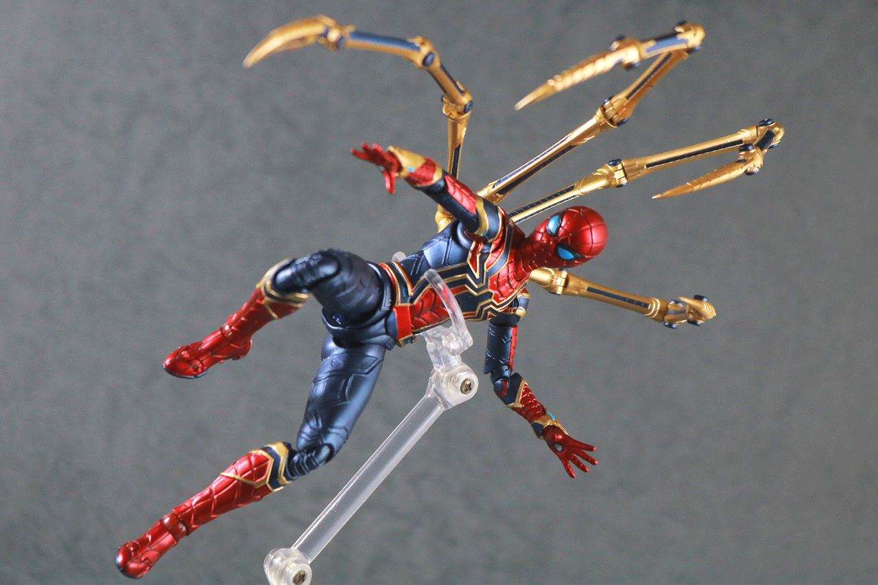 S.H.フィギュアーツ　アイアン・スパイダー（『スパイダーマン：ノー・ウェイ・ホーム』）　レビュー　アクション