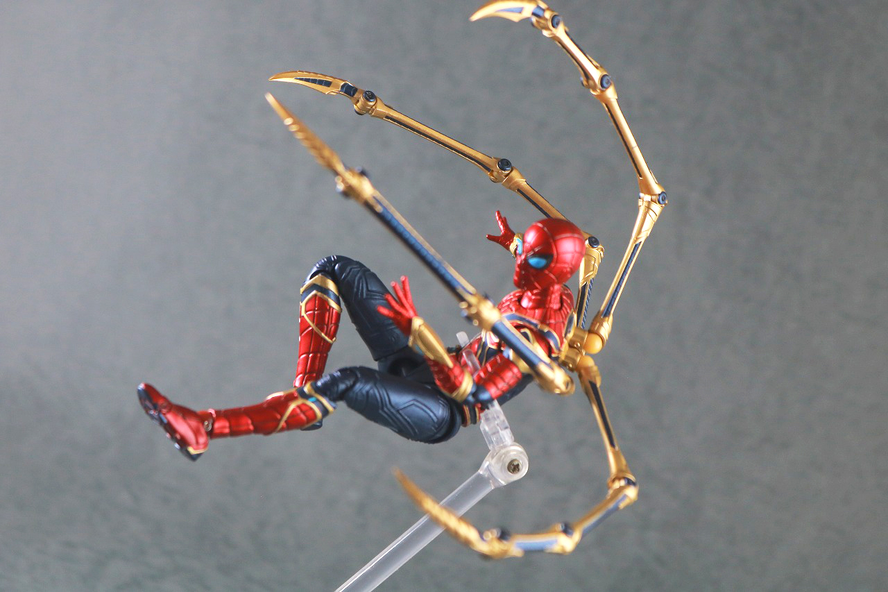 S.H.フィギュアーツ　アイアン・スパイダー（『スパイダーマン：ノー・ウェイ・ホーム』）　レビュー　アクション