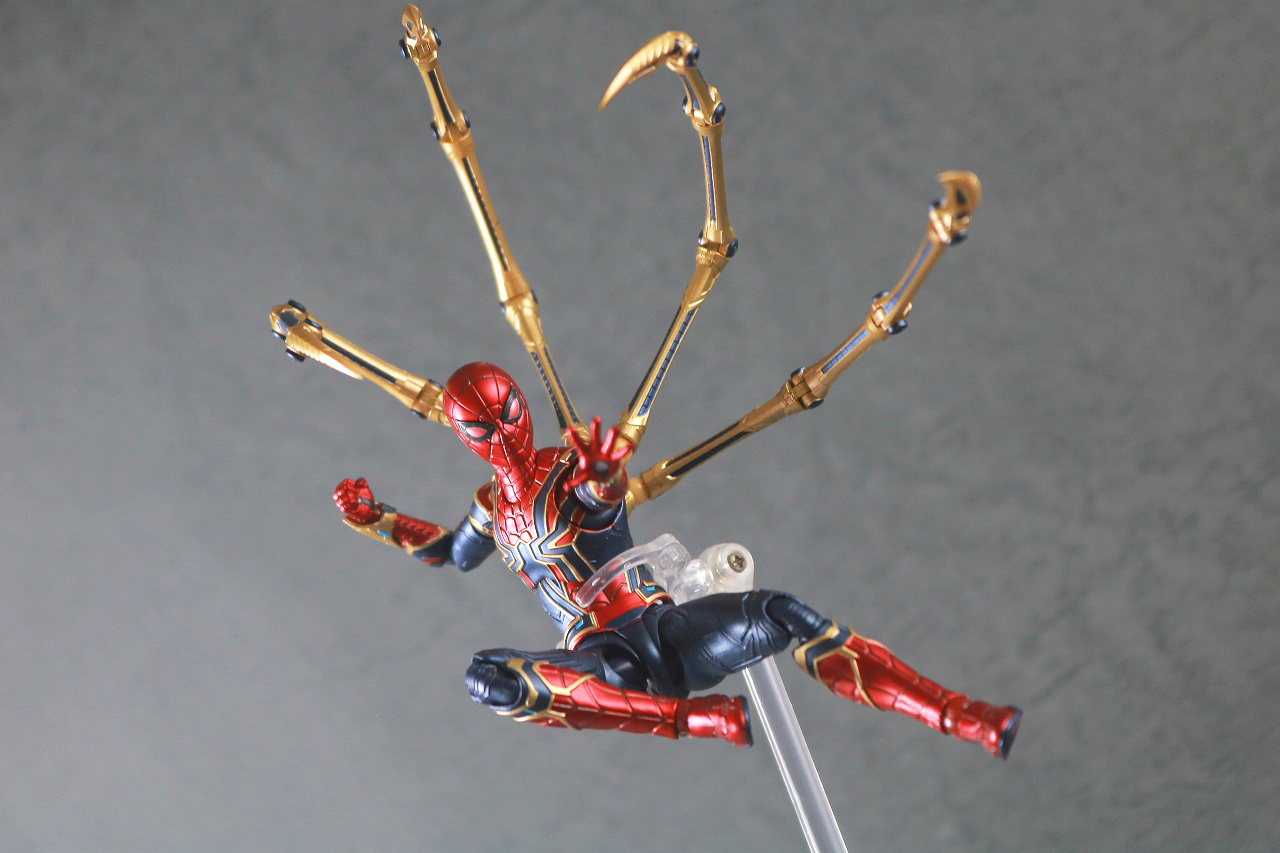 S.H.フィギュアーツ　アイアン・スパイダー（『スパイダーマン：ノー・ウェイ・ホーム』）　レビュー　アクション
