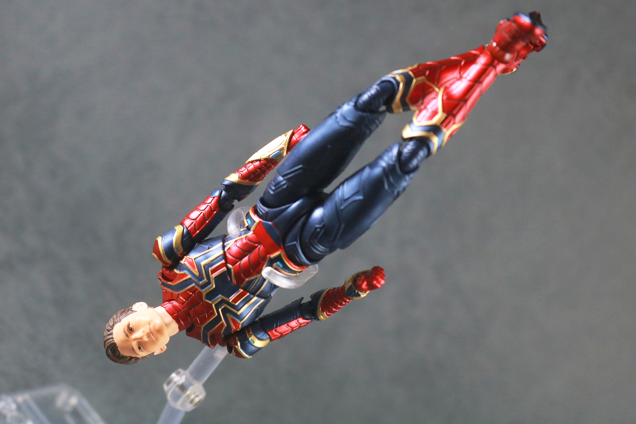 S.H.フィギュアーツ　アイアン・スパイダー（『スパイダーマン：ノー・ウェイ・ホーム』）　レビュー　アクション