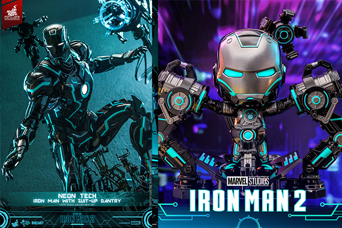 ムービー・マスターピース DIECAST　アイアンマン・マーク4 ネオンテック版（パワードスーツ装着機付き）|ムービー・マスターピース DIECAST　アイアンマン・マーク4 ネオンテック版（パワードスーツ装着機付き）