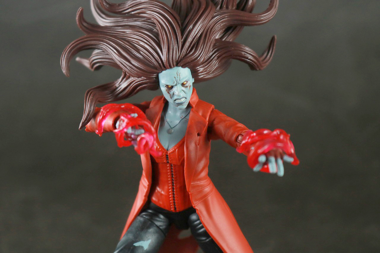 マーベルレジェンド　ゾンビ・スカーレット・ウィッチ　レビュー　アクション