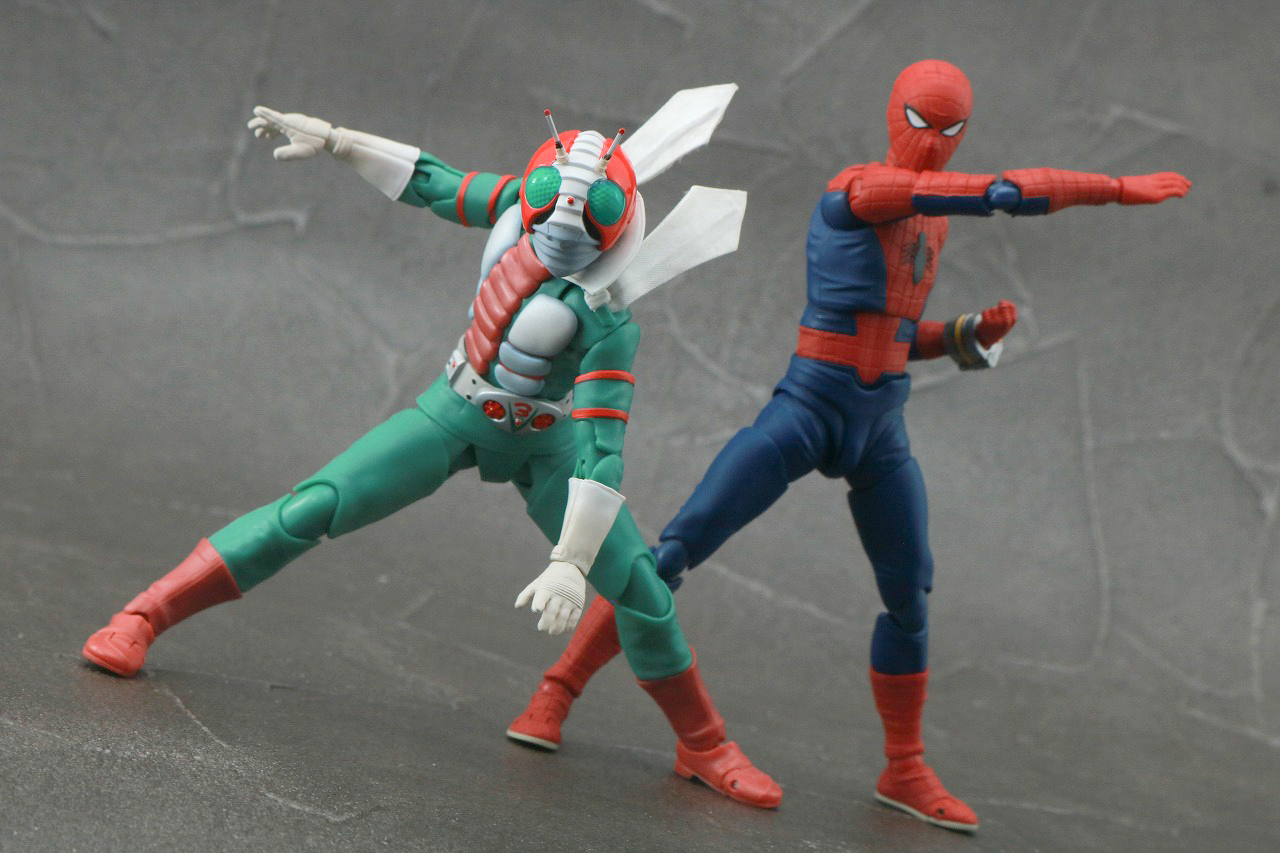 S.H.フィギュアーツ　仮面ライダーV3　真骨彫製法　レビュー　アクション