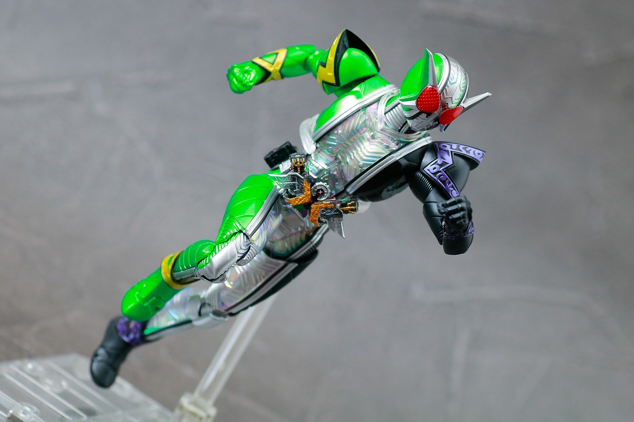 S.H.フィギュアーツ　仮面ライダーW サイクロンジョーカーエクストリーム　真骨彫製法　レビュー　アクション