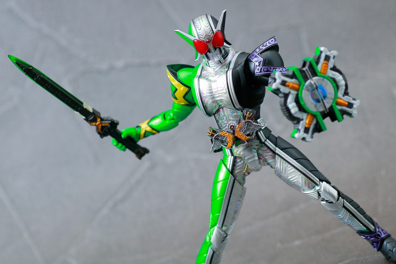 S.H.フィギュアーツ　仮面ライダーW サイクロンジョーカーエクストリーム　真骨彫製法　レビュー　アクション