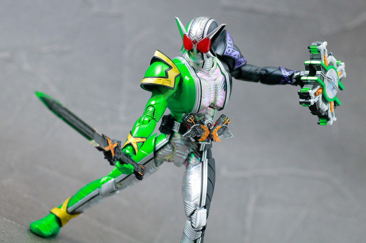 S.H.フィギュアーツ　仮面ライダーW サイクロンジョーカーエクストリーム　真骨彫製法　レビュー　アクション