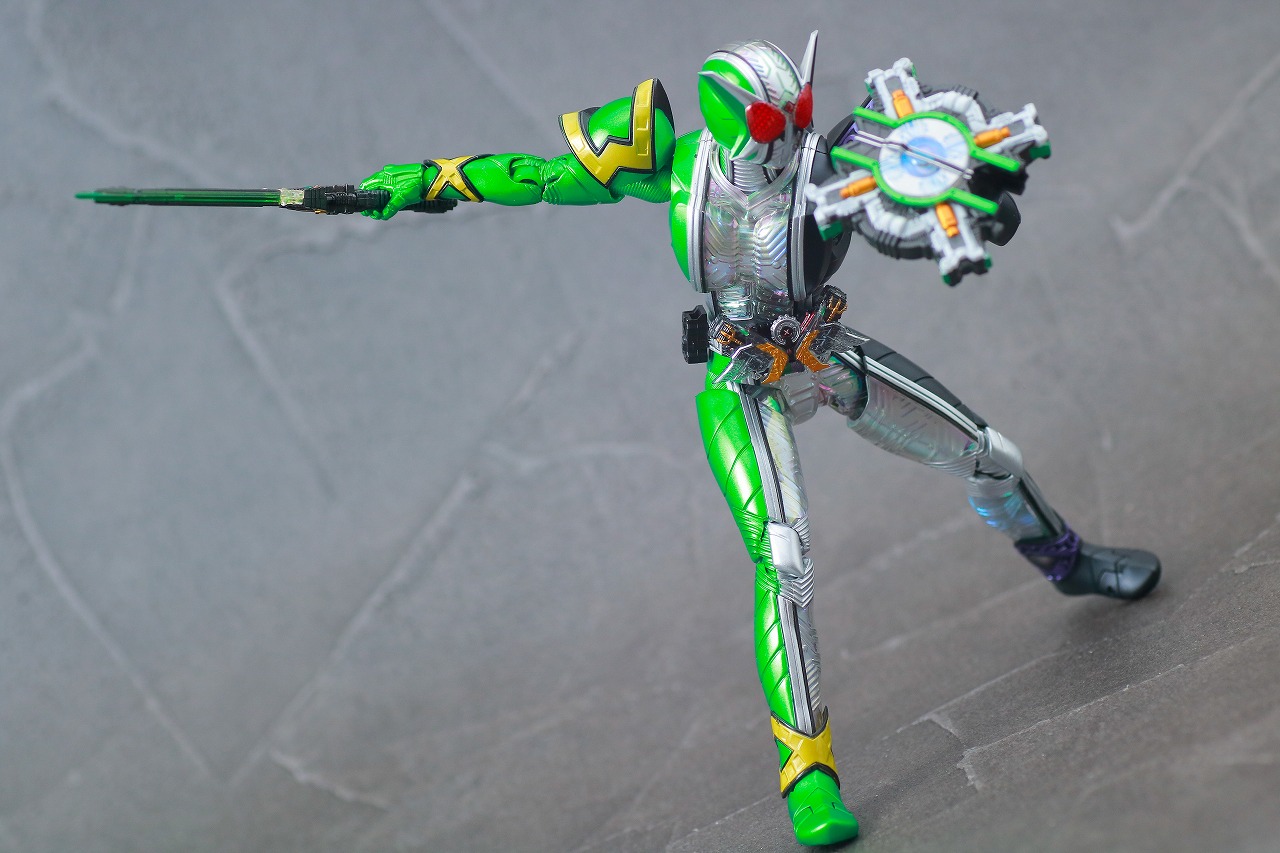 S.H.フィギュアーツ　仮面ライダーW サイクロンジョーカーエクストリーム　真骨彫製法　レビュー　アクション