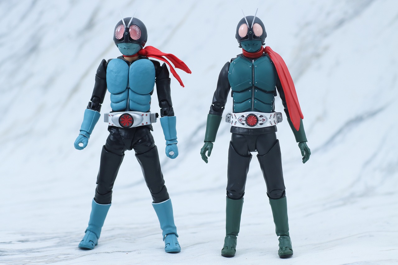 S.H.フィギュアーツ　仮面ライダー1号　シン・仮面ライダー　レビュー　本体　真骨彫製法　仮面ライダー旧1号　比較