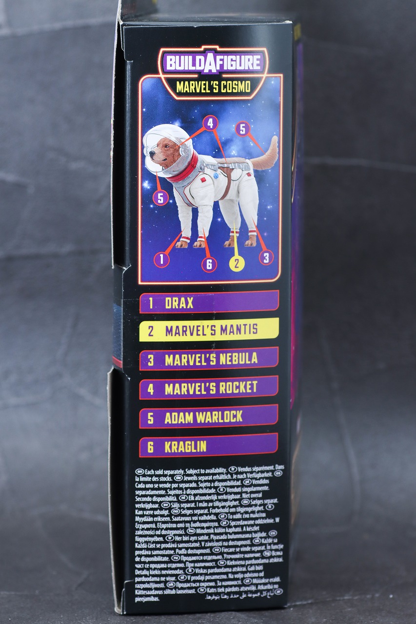 マーベルレジェンド　マンティス（『ガーディアンズ・オブ・ギャラクシー：VOLUME3』）　レビュー　パッケージ