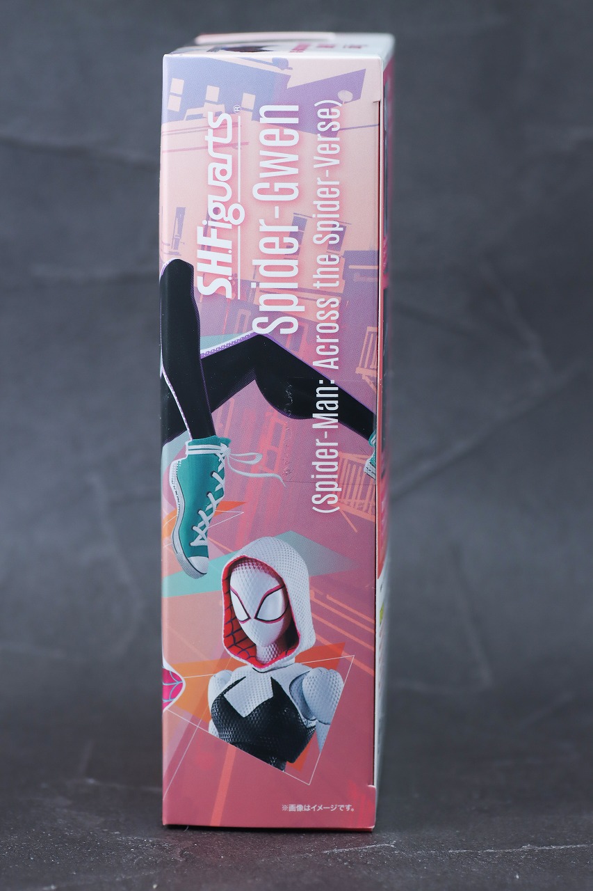 S.H.フィギュアーツ　スパイダーグウェン（スパイダーマン：アクロス・ザ・スパイダーバース）　レビュー　パッケージ